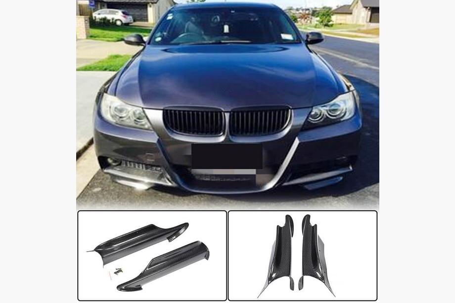 BMW serija 3 E90/E91 2005–2011 Nastavki sprednjega odbijača Flap (za E90 2005-2008 M-Sport, karbon) Fotografija 1