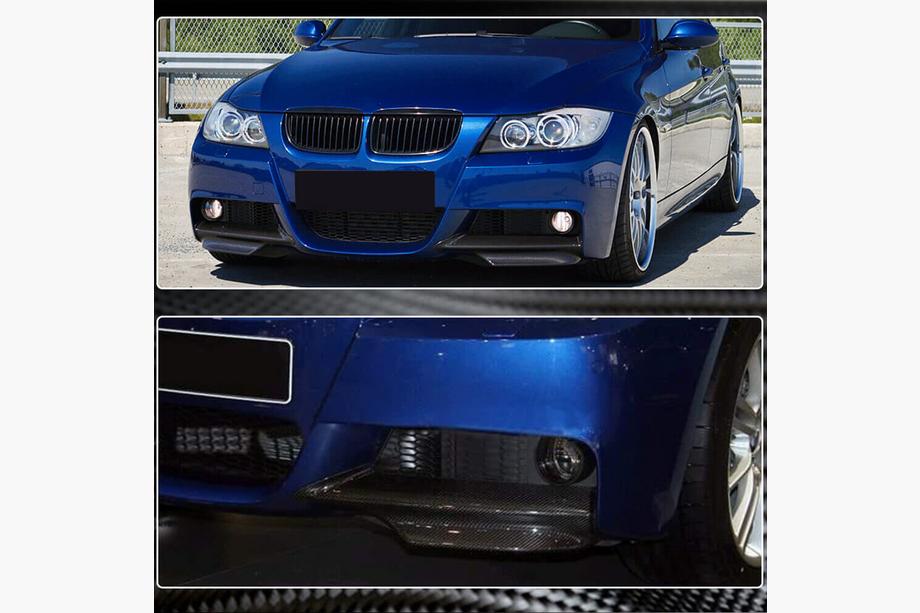 BMW serija 3 E90/E91 2005–2011 Nastavki sprednjega odbijača Flap (za E90 2005-2008 M-Sport, karbon) Fotografija 3