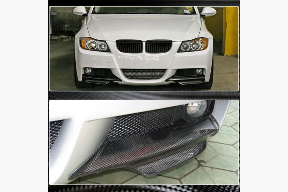 BMW serija 3 E90/E91 2005–2011 Nastavki sprednjega odbijača Flap (za E90 2005-2008 M-Sport, karbon) Fotografija 4
