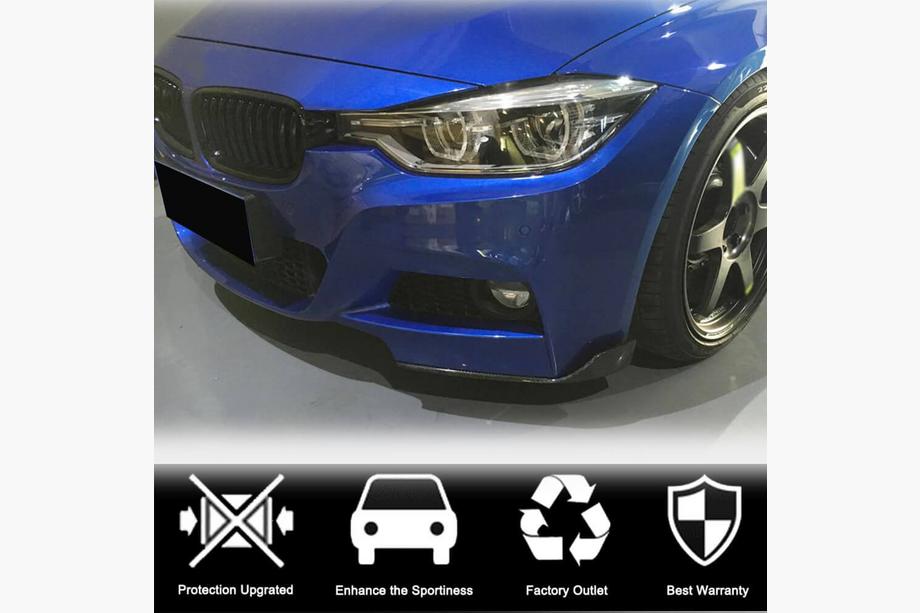 BMW serija 3 F30/F31 2012–2019 Dodatki za sprednji odbijač Flap FRP V2 (za M-Sport) Fotografija 4