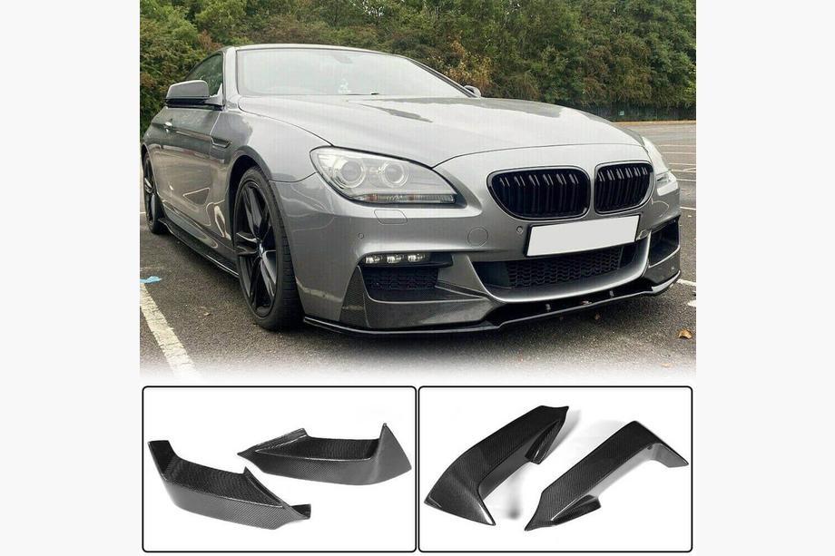 BMW serija 6 F12/F13/F06 2011–2018 Nastavki sprednjega odbijača Flap V2 (za M-Sport, karbon) Image