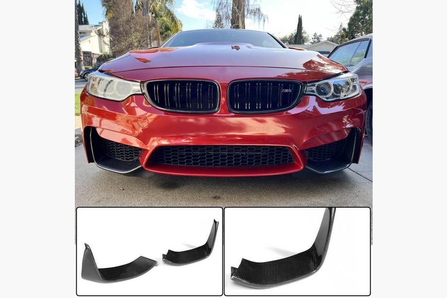 BMW serija 4 F32/F33/F36 2012–2020 Dodatki sprednjega odbijača Flap V3 (za F82/F83, karbon) Image