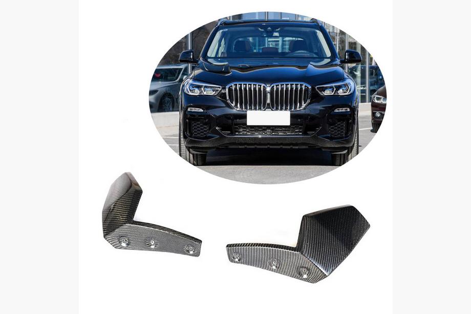 BMW X5 G05 2019–2026 Sprednji odbijač lip Flap (2018-2022, pravi karbonski fiber) Image