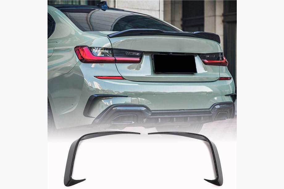 BMW serija 3 G20/G21 2018– Flapi za zadnji odbijač Flap (za M-Sport 2018-2022, karbon) Fotografija 1