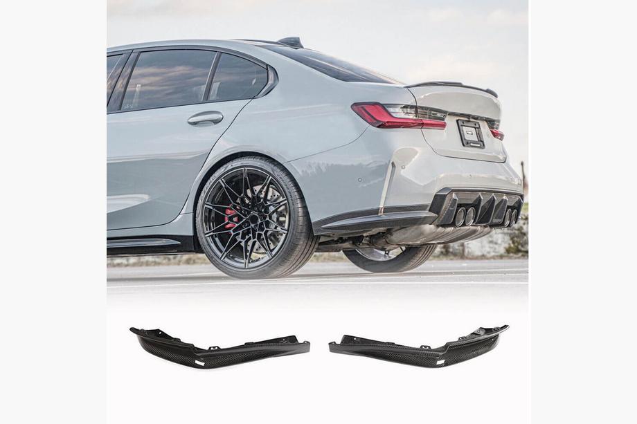BMW serija 3 G20/G21 2018– Dodatki za zadnji odbijač Flap V3 (za G80, karbon) Fotografija 1