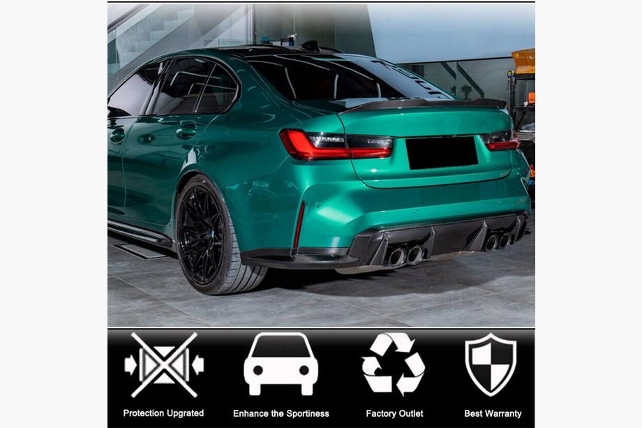 BMW serija 3 G20/G21 2018– Dodatki za zadnji odbijač Flap V3 (za G80, karbon) Fotografija 2