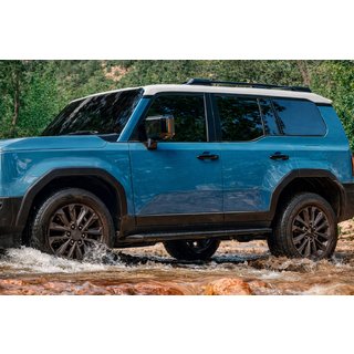 Črne OEM strešne vzdolžne letve (aluminij) Toyota Land Cruiser Prado 250 2023– fotografija 4