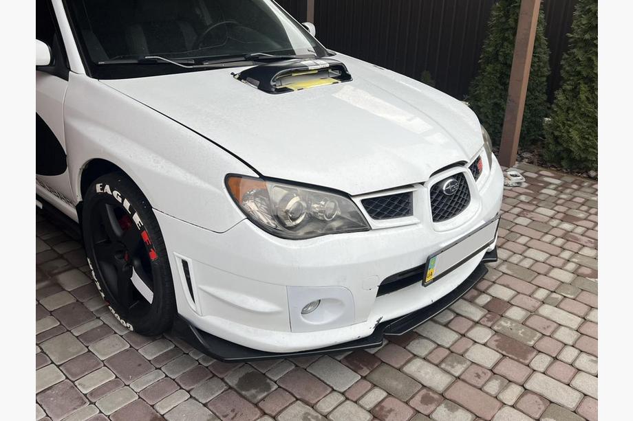 Subaru Impreza 2000–2007 Sprednji lip spojler odbijača Niken Black (ABS) Fotografija 3