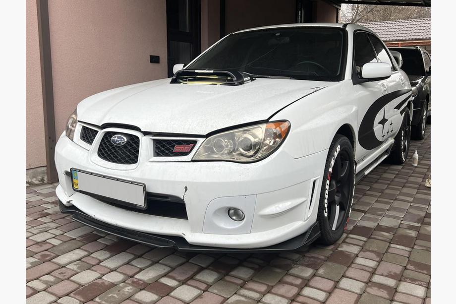 Subaru Impreza 2000–2007 Sprednji lip spojler odbijača Niken Black (ABS) Fotografija 5