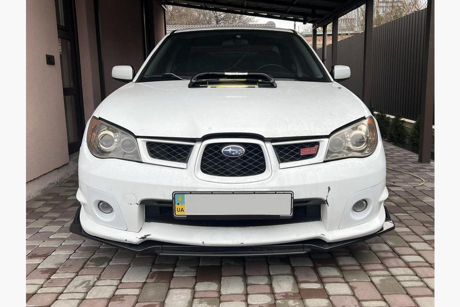 Subaru Impreza 2000–2007 Sprednji lip spojler odbijača Niken Black (ABS) Fotografija 4