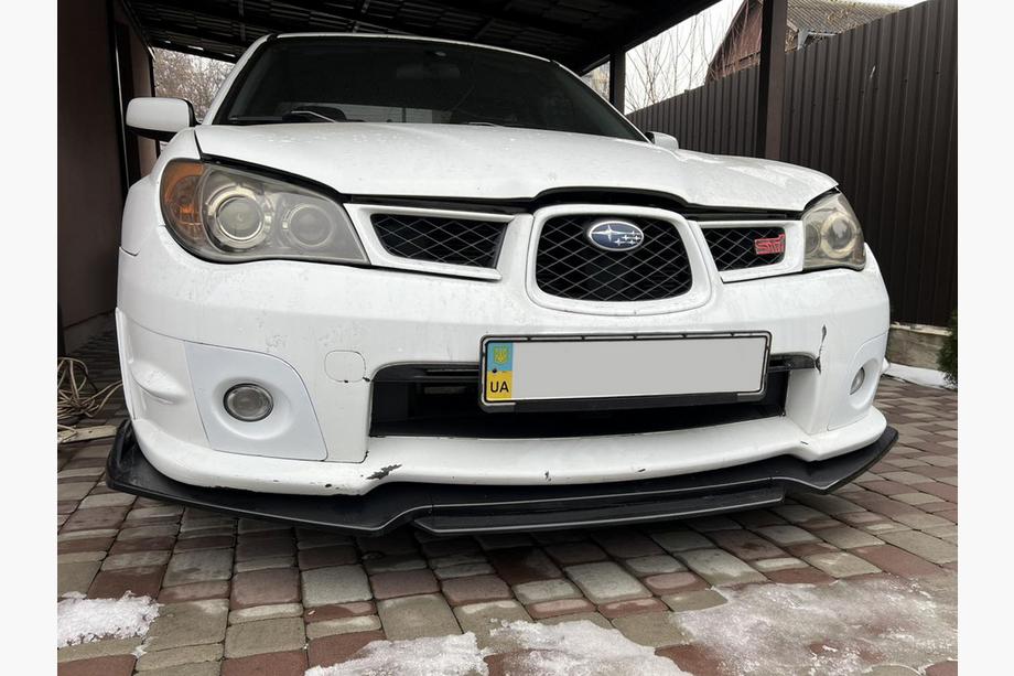 Subaru Impreza 2000–2007 Sprednji lip spojler odbijača Niken Black (ABS) Fotografija 1