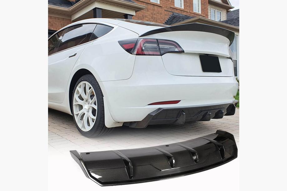 Tesla Model 3 2017– Difuzor zadnjega odbijača V1 (2017-2023, karbon) Image