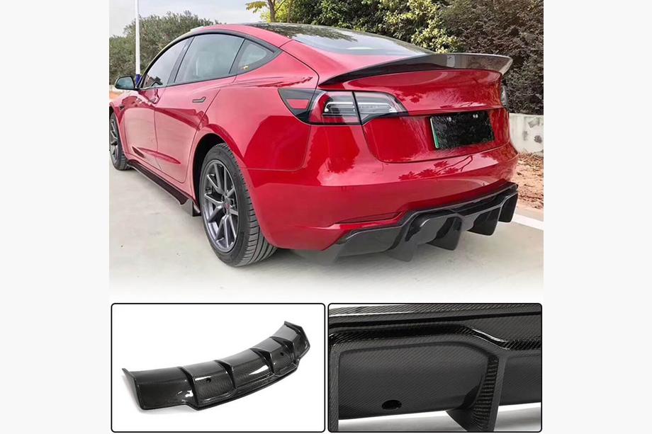 Tesla Model 3 2017– Difuzor zadnjega odbijača FRP V5 (2016-2022) Image
