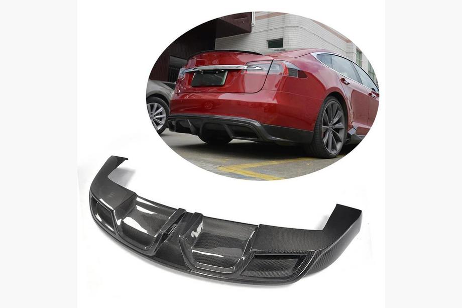 Tesla Model S 2012– Difuzor zadnjega odbijača V1 (2012-2016, karbon) Image