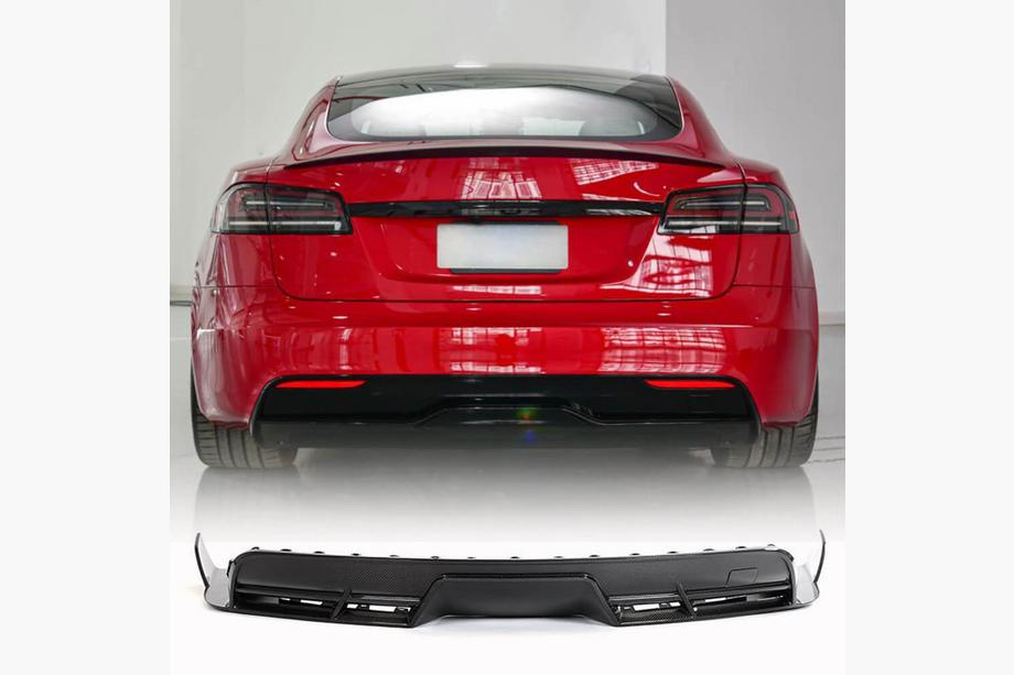 Tesla Model S 2012– Difuzor zadnjega odbijača (2021+, karbonski) Image