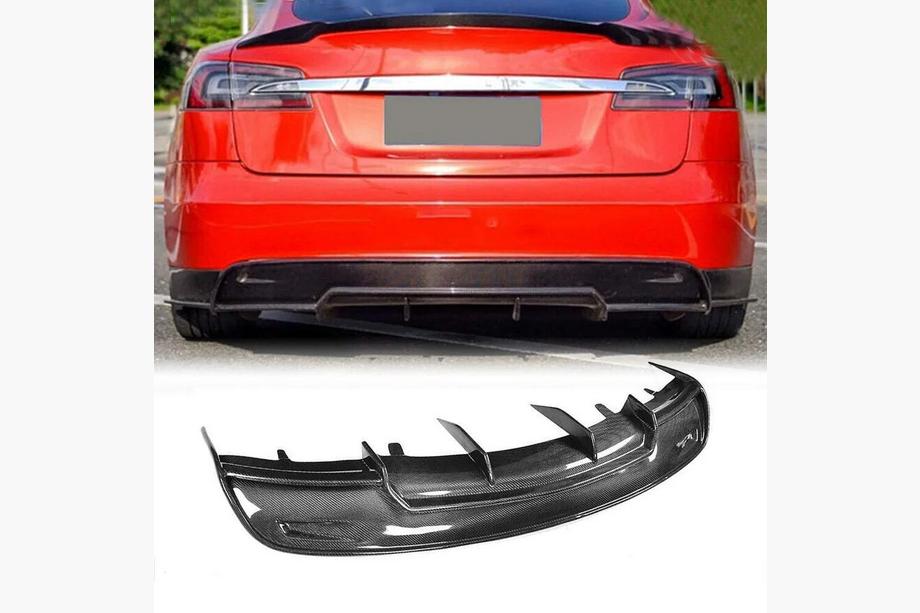 Tesla Model S 2012– Difuzor zadnjega odbijača V2 (2012-2016, karbon) Image
