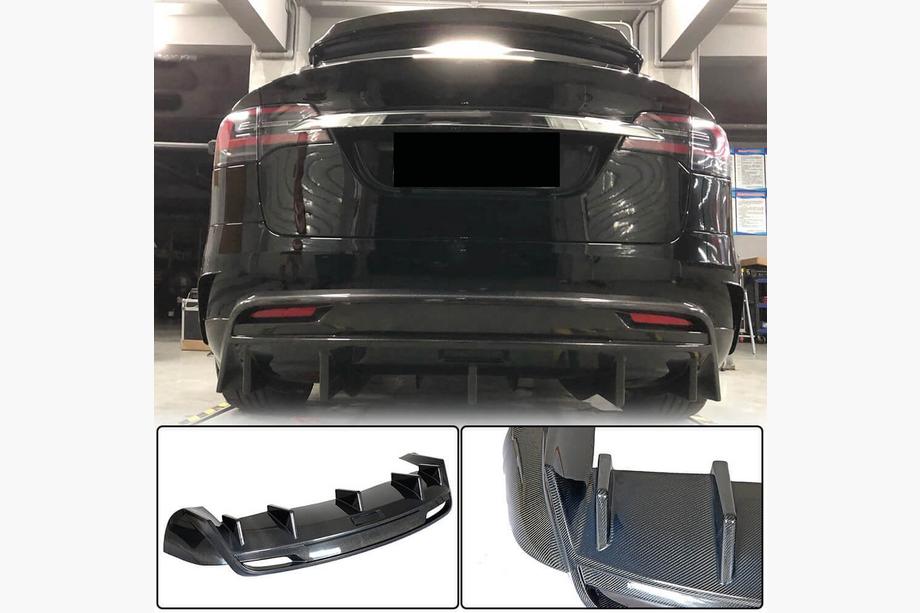 Tesla Model X 2015– Difuzor zadnjega odbijača Carbon V3 (2016-2020) Image