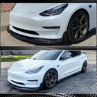 Tesla Model 3 2017– Lip spojler sprednjega odbijača Lip V1 (2017-2023, karbon) fotografija 4