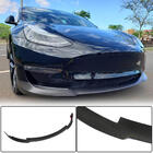 Tesla Model 3 2017– Sprednji lip spojler odbijača Lip V6 (2017-2023, karbon) fotografija 1