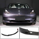 Tesla Model 3 2017– Sprednji lip spojler odbijača Lip V6 (2017-2023, karbon) fotografija 2