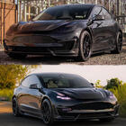 Tesla Model 3 2017– Lip spojler za sprednji odbijač ABS V9 (2017-2023) fotografija 2
