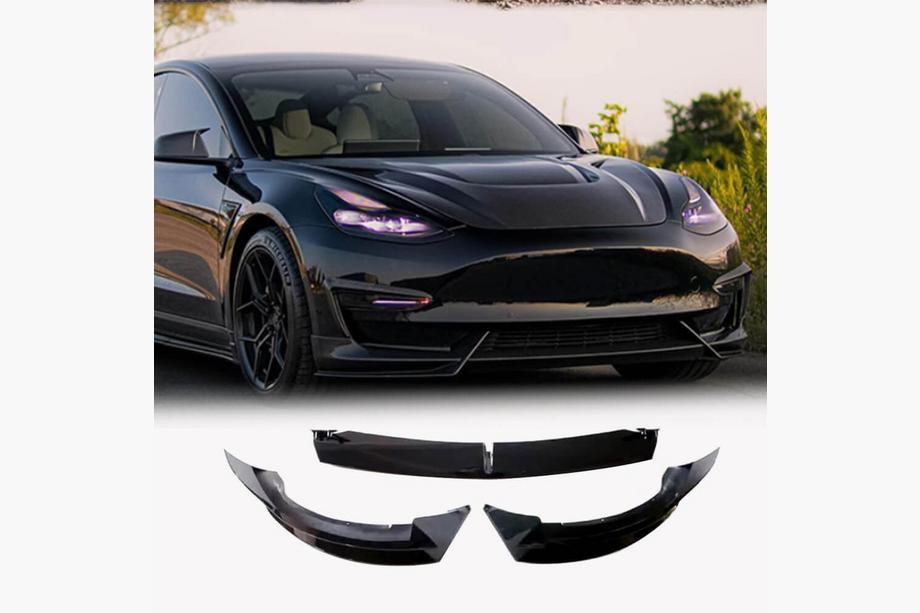 Tesla Model 3 2017– Lip spojler za sprednji odbijač ABS V9 (2017-2023) Image