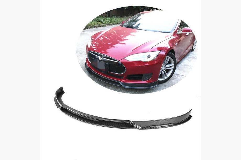 Tesla Model S 2012– Lip spojler za sprednji odbijač Lip V2 (2012-2016, Karbon) Image
