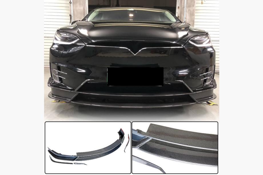 Tesla Model X 2015– Lip spojler sprednjega odbijača Carbon V2 (2016-2020) Image