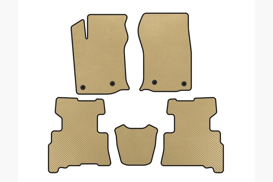 Toyota 4Runner 2009–2024 EVA preproge za kabino (2 vrsti, 2014-2024, 7-sedežni, bež) Image