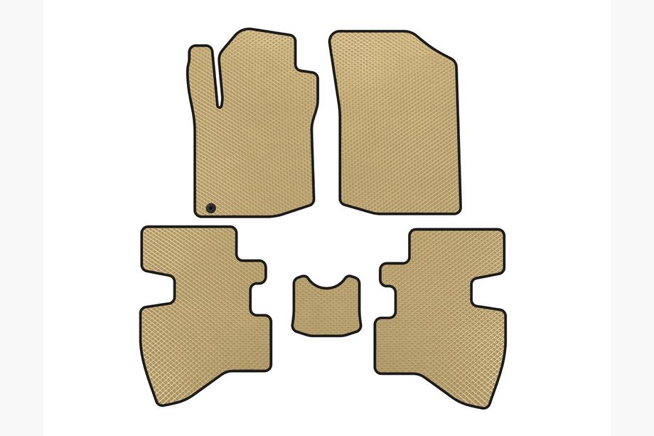Toyota Aygo 2007–2014 EVA preproge za avto (2007-2009, HB, 3-vratni, Bež) Image