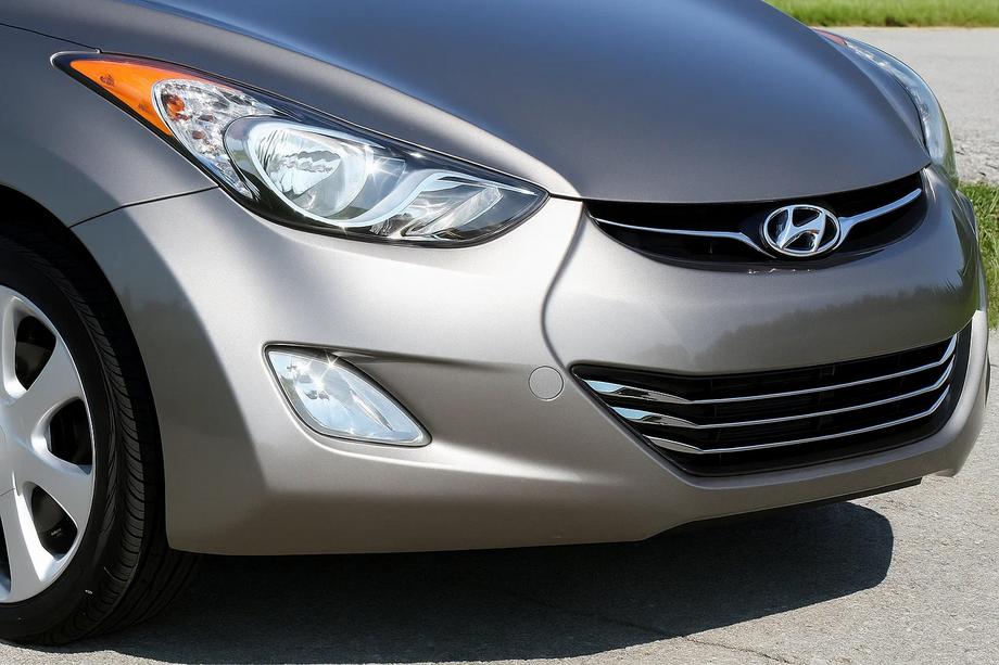 Hyundai Elantra (MD/UD) 2011–2015 Okrasne letvice za masko (3 kosi, nerjaveče jeklo) Image