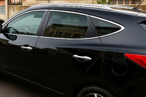 Hyundai IX-35 2010–2015 Komplet kromiranih okenskih obrob (10 kos, nerjavno jeklo) fotografija 1