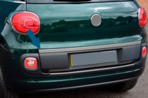 Fiat 500/500L 2013–2022 Zaščitna letev roba prtljažnika (nerjaveče jeklo) fotografija 3