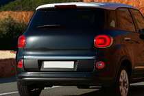 Fiat 500/500L 2013–2022 Zaščitna letev roba prtljažnika (nerjaveče jeklo) fotografija 1