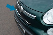 Fiat 500/500L 2013–2022 Okrasne letvice za masko (popstar, nerjavno jeklo) fotografija 2