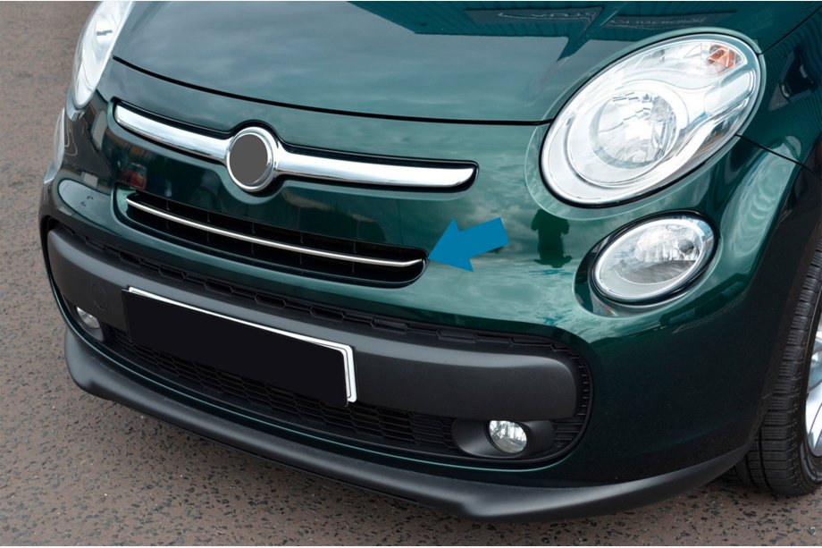 Fiat 500/500L 2013–2022 Okrasne letvice za masko (popstar, nerjavno jeklo) Image