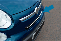 Fiat 500/500L 2013–2022 Okrasne letvice za masko (rockstar, nerjaveče jeklo) fotografija 1
