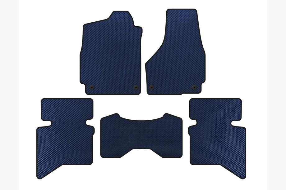 Dodge RAM (DS/DJ/D2) 2009–2024 EVA preproge za notranjost (2009+, 5-sedežna/4-sedežna kabina, modra) Image