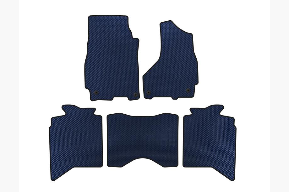 Dodge RAM (DS/DJ/D2) 2009–2024 EVA avto preproge za kabino (2013+, 5-sedežni, modra) Image