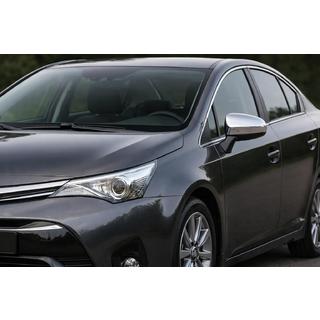 Kromirani pokrovi vzvratnih ogledal (2 kosa, nerjaveče jeklo) Toyota Avensis 2009–2018 fotografija 1