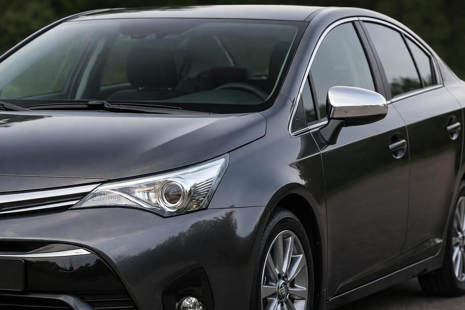 Toyota Avensis 2009–2018 Kromirani pokrovi vzvratnih ogledal (2 kosa, nerjaveče jeklo) Fotografija 1