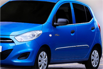 Hyundai I-10 2008–2013 Okenske obrobe (6 kos, nerjaveče jeklo) fotografija 1