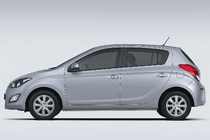 Hyundai I-20 2012–2014 Kromirane obloge kljuk vrat (4 kosi, nerjavno jeklo) fotografija 1