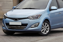Hyundai I-20 2012–2014 Okrasni letvici za masko (2 kos, nerjaveče jeklo) fotografija 1