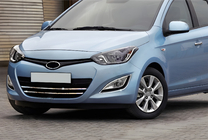 Hyundai I-20 2012–2014 Kromirani pokrovi meglenk (2 kos, nerjavno jeklo) fotografija 1