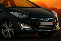 Hyundai I-30 2012–2017 Obrobe za spodnjo rešetko in okoli STYLE (nerjavno jeklo) fotografija 1