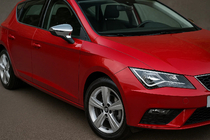 Seat Leon 2013–2020 Kromirani pokrovi ogledal (2 kosa, nerjavno jeklo) fotografija 2