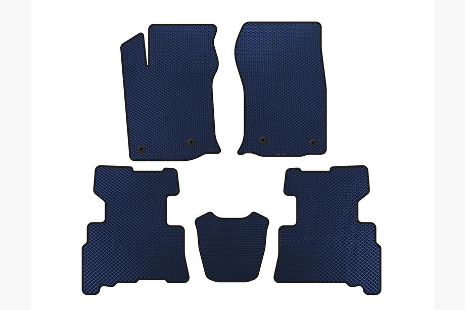 Toyota 4Runner 2009–2024 EVA preproge za kabino (2 vrsti, 2014-2024, 7-sedežni, modre) Image