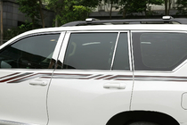 Toyota Land Cruiser Prado 150 2009–2023 Letve za stebričke vrat (8 kos, nerjavno jeklo) fotografija 1