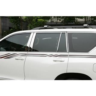 Letve za stebričke vrat (8 kos, nerjavno jeklo) Toyota Land Cruiser Prado 150 2009–2023 fotografija 1